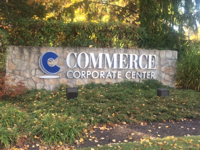 Commerce Corporate Center entrance sign